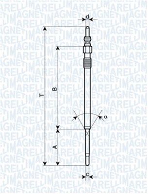 MAGNETI MARELLI Hõõgküünal 062900060304